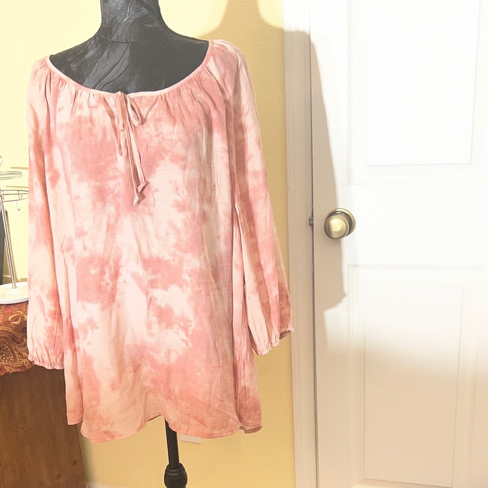 Fred David Blush Tie-Dye Tunic